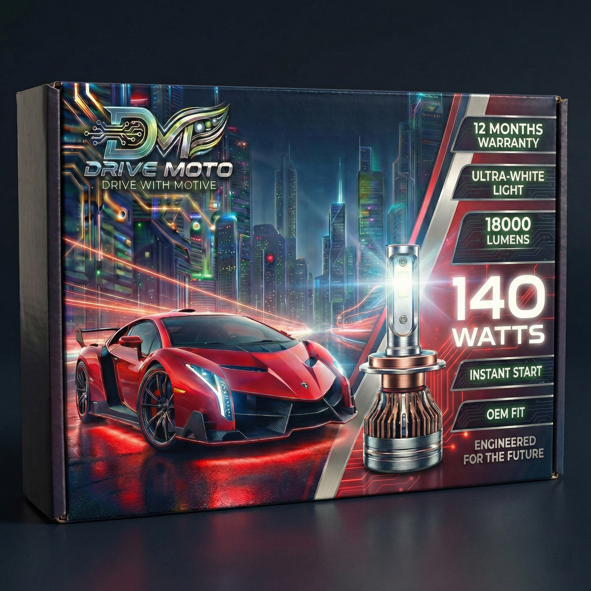 140 Watt Led Headlight